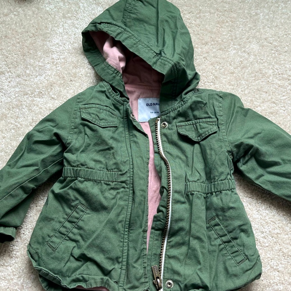 Toddler Girls Old Navy Utility Jacket - 12-18 Months